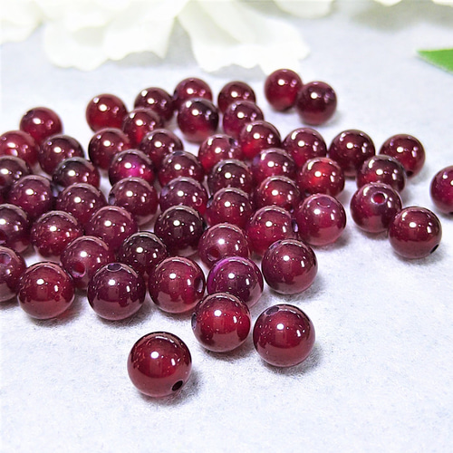 11色から選択』天然石 アゲート/瑪瑙（めのう）/カルセドニー 6mm