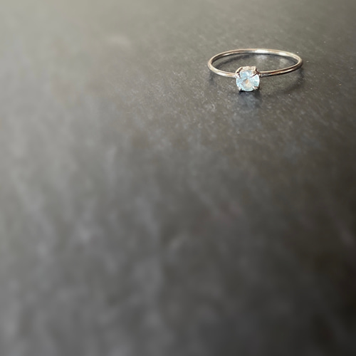ハンドメイド　シルバー925 アクアマリン　シルバーリング アクアマリンシルバーリング | Emera ONLINE SHOP