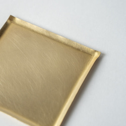 真鍮の四角皿/SS　アクセサリートレイ　豆皿  minimal plate <square-SS> / brass 5枚目の画像