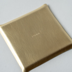 真鍮の四角皿/SS　アクセサリートレイ　豆皿  minimal plate <square-SS> / brass 6枚目の画像