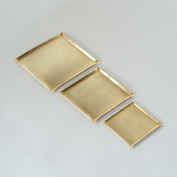 真鍮の四角皿/SS　アクセサリートレイ　豆皿  minimal plate <square-SS> / brass 10枚目の画像