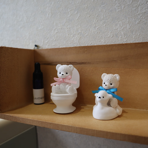 クマのトイレタイム アロマストーン ディフューザー・アロマポット