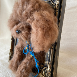 トイプードル　羊毛フェルト　羊毛犬　羊毛トイプー　プレゼント　愛犬 3枚目の画像