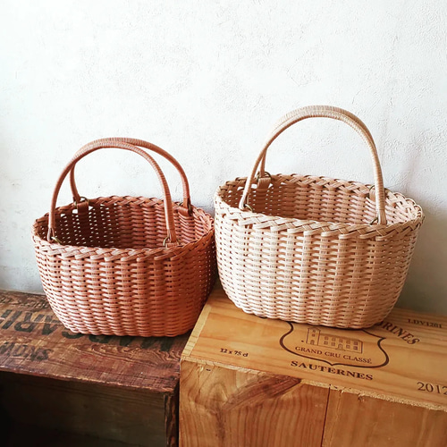 シンプルなかごバッグ [ナチュラルベージュ] かごバッグ Natu・yuu ﾅﾁｭ 