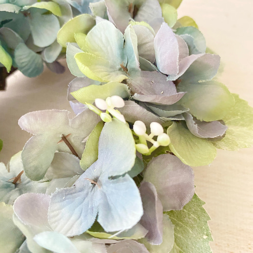 ドライフラワーリース　ドライフラワースワッグ　紫陽花 ドライ紫陽花スワッグ | iichi 日々の暮らしを心地よくする