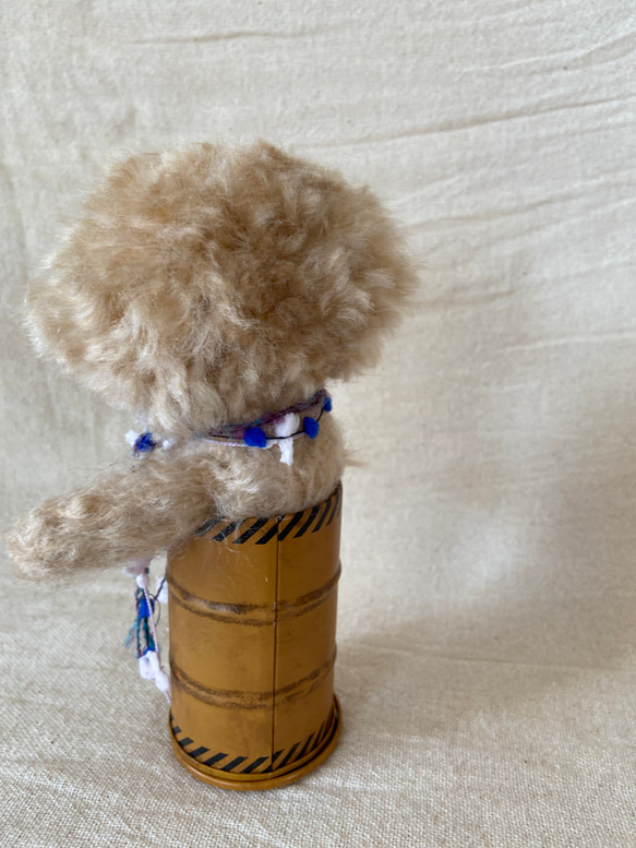 トイプードル　羊毛フェルト　羊毛　愛犬　プレゼント　缶入り 7枚目の画像