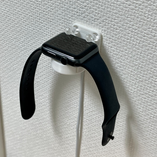 充電ケーブル固定】シンプルな Apple Watch 壁掛け充電スタンド 