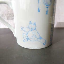 太極拳猫のマグカップ　手描き　再販　父の日 5枚目の画像