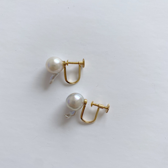 あこや真珠：baroque pearl earring 4枚目の画像