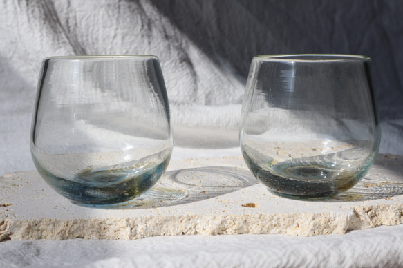 swell glass【沖縄・琉球ガラス】　《グラス・コップ》 3枚目の画像