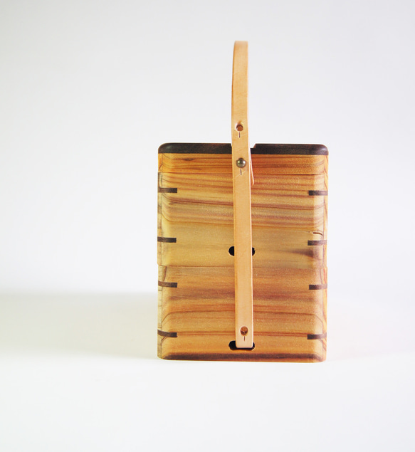 烏魚子台灣杉-木盒雙層(窄版) 第1張的照片