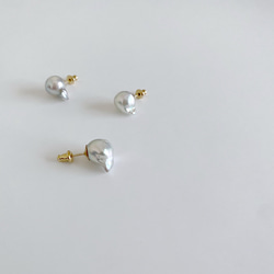 あこや真珠：baroque pearl pierce 2枚目の画像