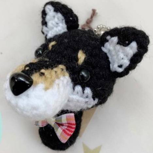 受注製作】ワンちゃんシリーズ☆柴犬☆あみぐるみチャーム