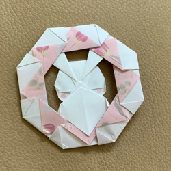 折り紙ミニうさぎリース 4枚目の画像