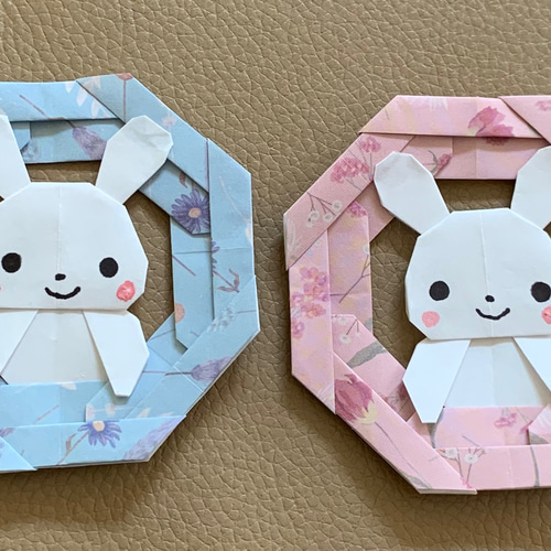セール 折り紙ハンドメイド うさぎ ミニ20個 2 折り紙ハンドメイド