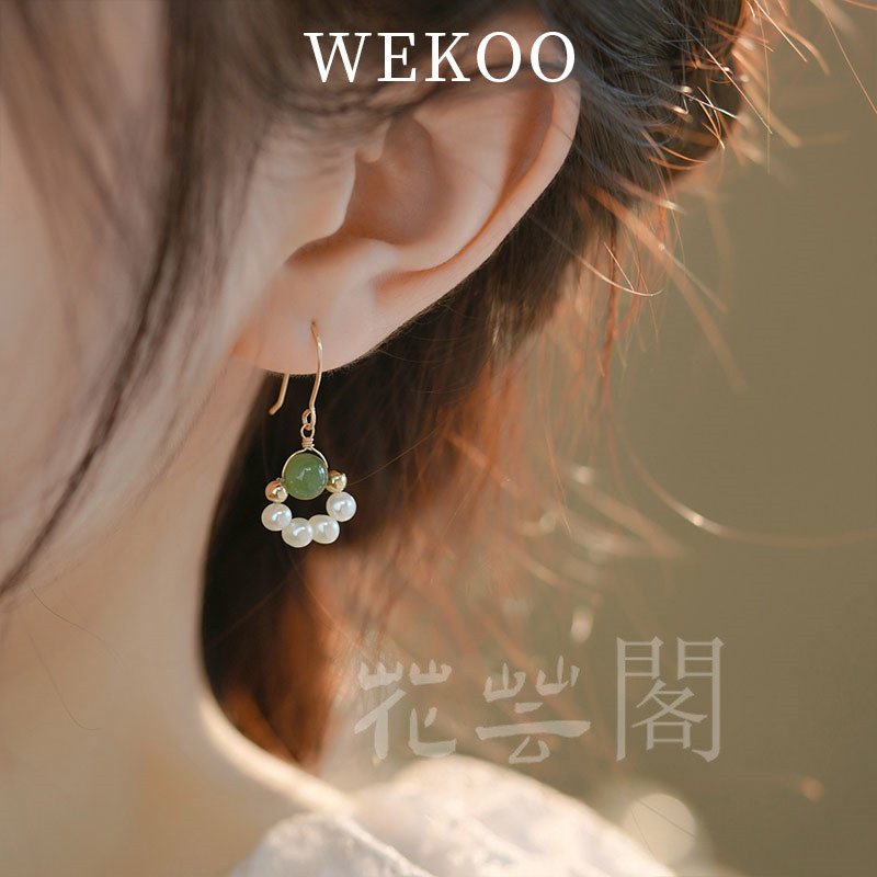 入学式   真珠 ビンテージ    お花耳飾り