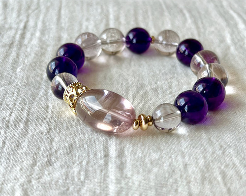 アメトリンタンブルトップ＊アメジスト ブレスレット PEKO 通販