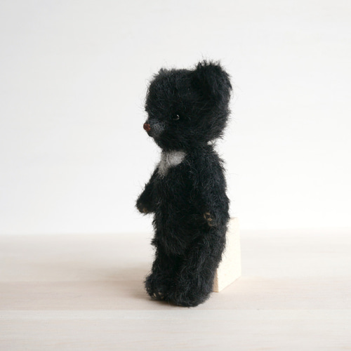 やまね工房 くま ぬいぐるみ テディベア ツキノワグマ ハンドメイド 作家 受注制作】ツキノワグマのこども ぬいぐるみ Miyano Kie 通販 13998332