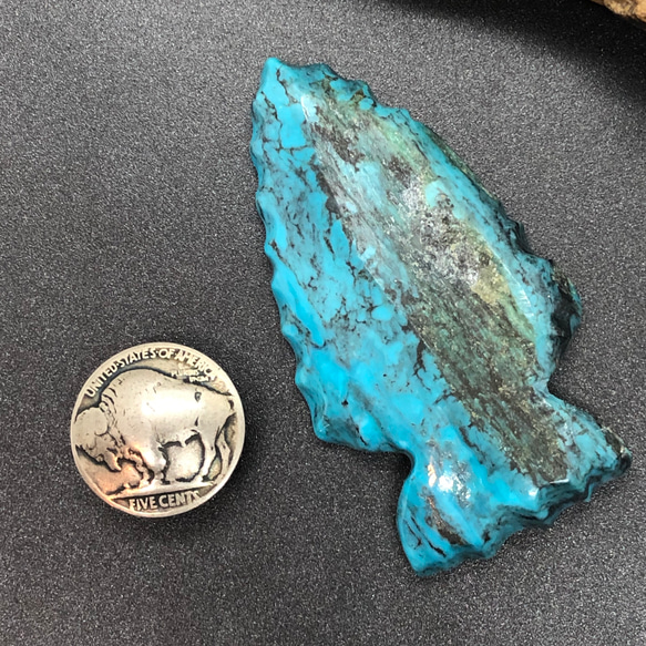 102ct America Turquoise アメリカ産ターコイズ ルース A-118 天然石 素材 8枚目の画像