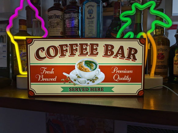 日本未入荷 カフェ 喫茶 Mサイズ・文字変更無料】COFFEE コーヒー バー 珈琲 コーヒー