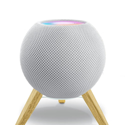 100%純木無垢材のApple HomePod mini用スタンド ホワイトオーク 2枚目の画像