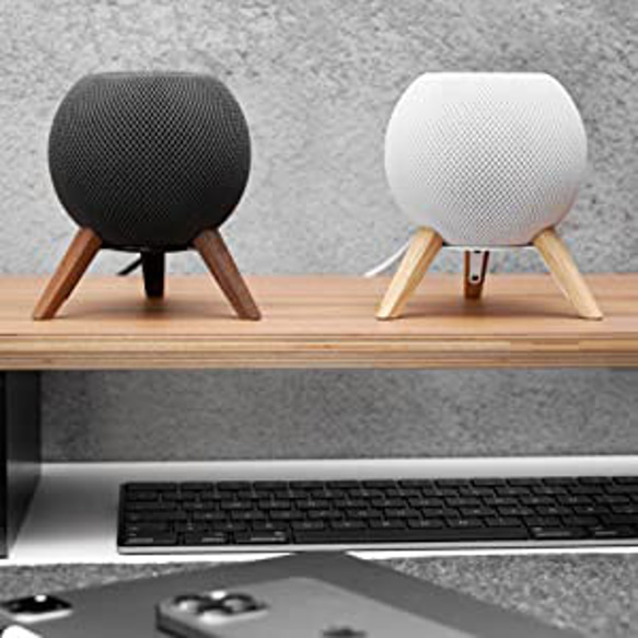 100%純木無垢材のApple HomePod mini用スタンド ホワイトオーク 10枚目の画像