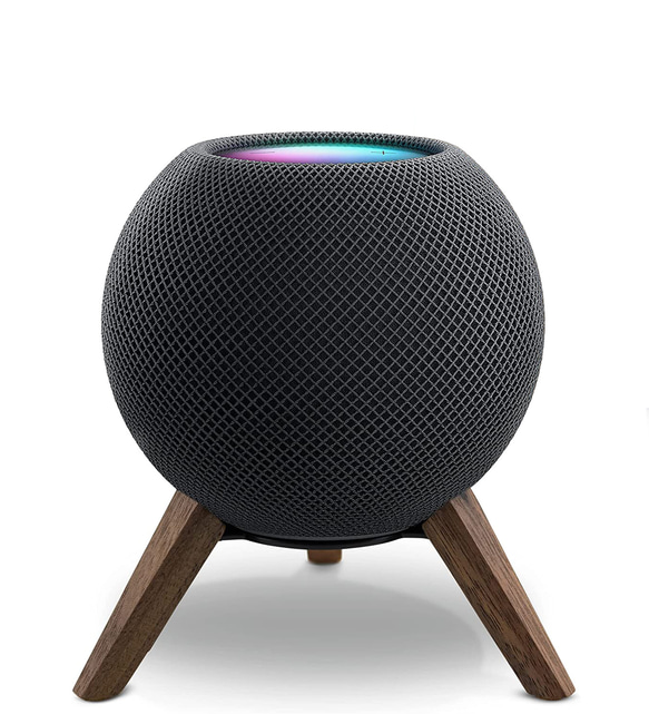 100%純木無垢材のApple HomePod mini用スタンド アメリカンウォールナット 2枚目の画像