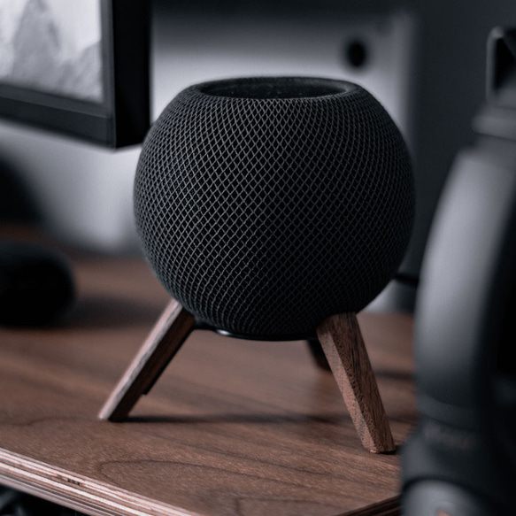 100%純木無垢材のApple HomePod mini用スタンド アメリカンウォールナット 6枚目の画像