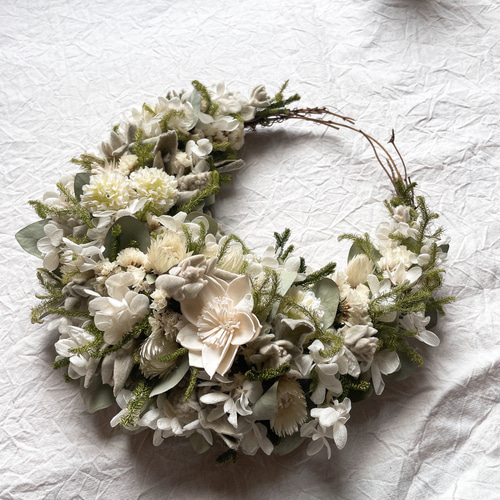 ☆三日月グリーン☆ ドライフラワー petit.iro 通販 13999609｜Creema