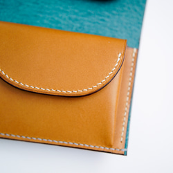flap mini wallet [ pueblo Turkey Blue ] ミニ財布 コンパクトウォレット 16枚目の画像