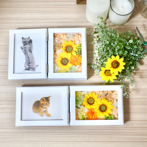 ゴッホ 5本のひまわり（芦屋のひまわり）フォトタイル木製