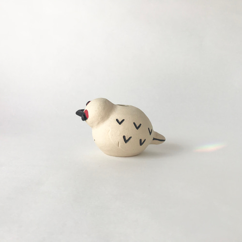 雷鳥　陶器の置物 雷鳥　陶器の置物