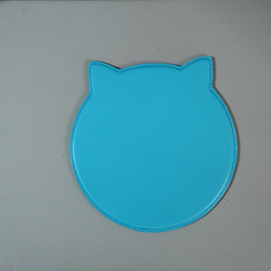 猫さんのマウスパッド　栃木レザー・姫路レザー 2枚目の画像