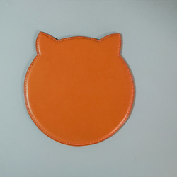 猫さんのマウスパッド　栃木レザー・姫路レザー 3枚目の画像