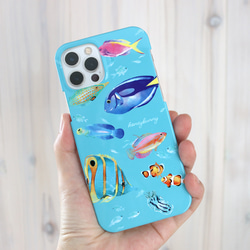 名入れ iPhone スマホケース 【熱帯魚】 2枚目の画像