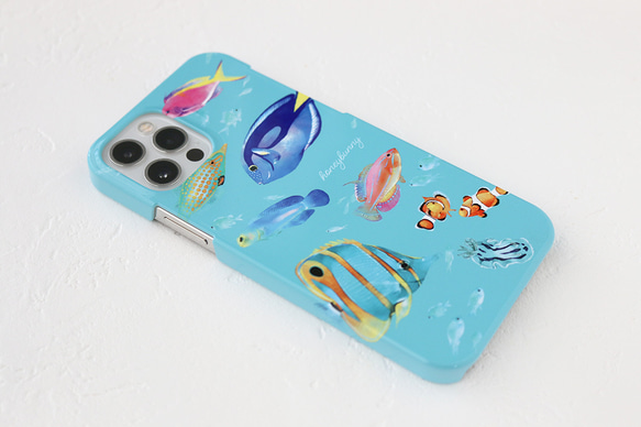 名入れ iPhone スマホケース 【熱帯魚】 3枚目の画像