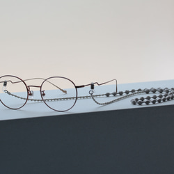【眼鏡 老眼鏡 サングラスにおすすめ】刺繍職人が作る軽い グラスコード　おしゃれ　シンプル　金属アレルギー  デイリー 9枚目の画像