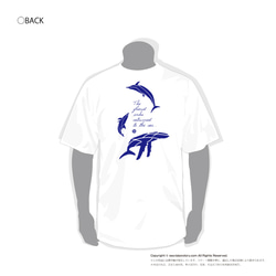2022夏！Tシャツ【ザトウクジラ＆イルカ】パターン（メンズ） 3枚目の画像