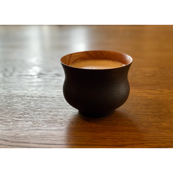 Café au lait bowl  カフェオレボウルLサイズ　欅ケヤキ 4枚目の画像
