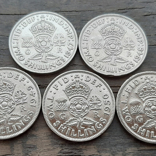 イギリス 2シリング 1951年 ジョージ6世 ジョージ6世2シリング硬貨|コレクターズショップのトモリンズ24