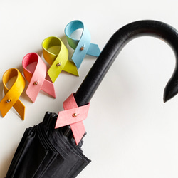 本革製傘チャーム 本革 傘タグ ネームタグ バッグチャーム 名入れ対応☆ペットボトル