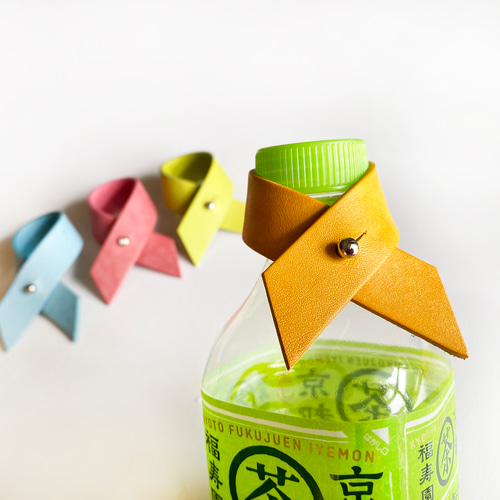 本革 傘タグ ネームタグ バッグチャーム 名入れ対応☆ペットボトル