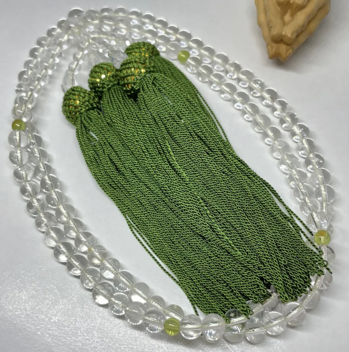 全宗派共通✳︎本式念珠✳︎水晶&ペリドット