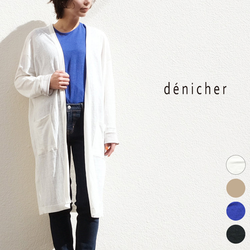 ✨30％OFF✨リネン ロングカーディガン denicher DC222525 デニシェ