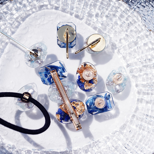 お好みにオーダー！☆宝石の水族館ヘアアクセ☆ヘアピン/ヘアゴム