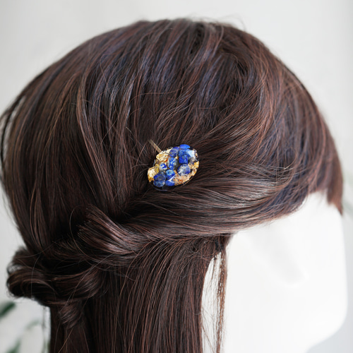お好みにオーダー！☆宝石の水族館ヘアアクセ☆ヘアピン/ヘアゴム