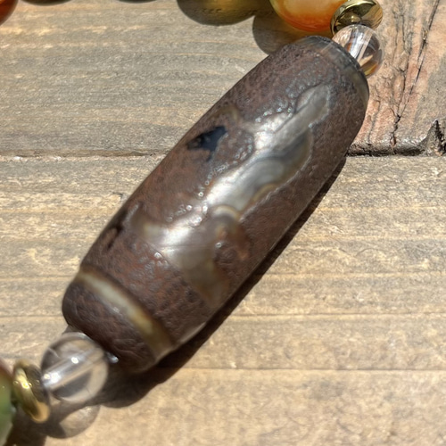 開光☆日月星観音天珠 ブレスレット dzi ＊ ΚΑйON ＊ 通販 14001999