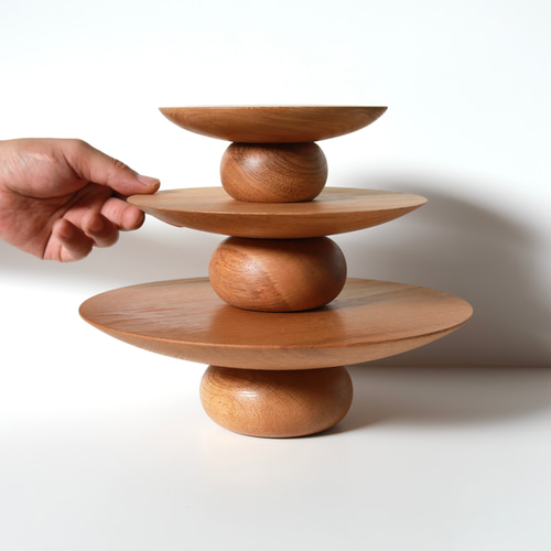 Cake stand OAK ケーキスタンド L オーク その他キッチン小物 BOSAOJI