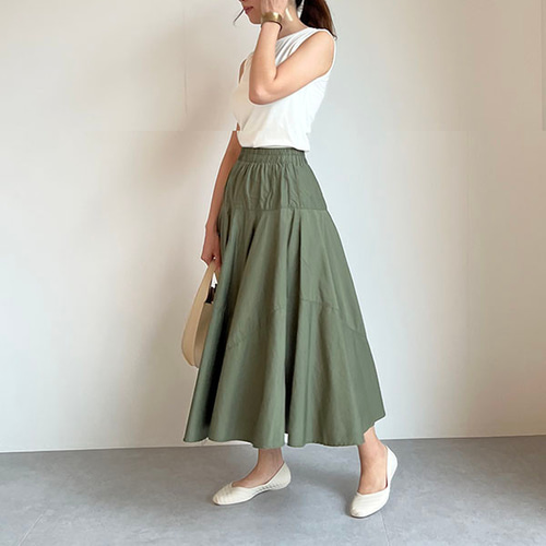 新作送0 さっぱり軽いAライン デザイン入りフレアスカート人気
