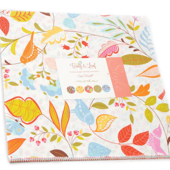 「Wing and Leaf」レイヤーケーキ moda 生地 カットクロス  Gina Martin